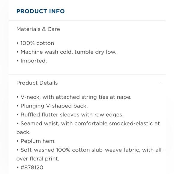 Old Navy Flutter Sleeve Babydoll Milkmaid Floral V-Neck Tie-Back Top Size XL NWT - Picture 3 of 10